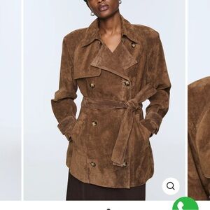 Women's Ducie Lisa Suede Trench Coat